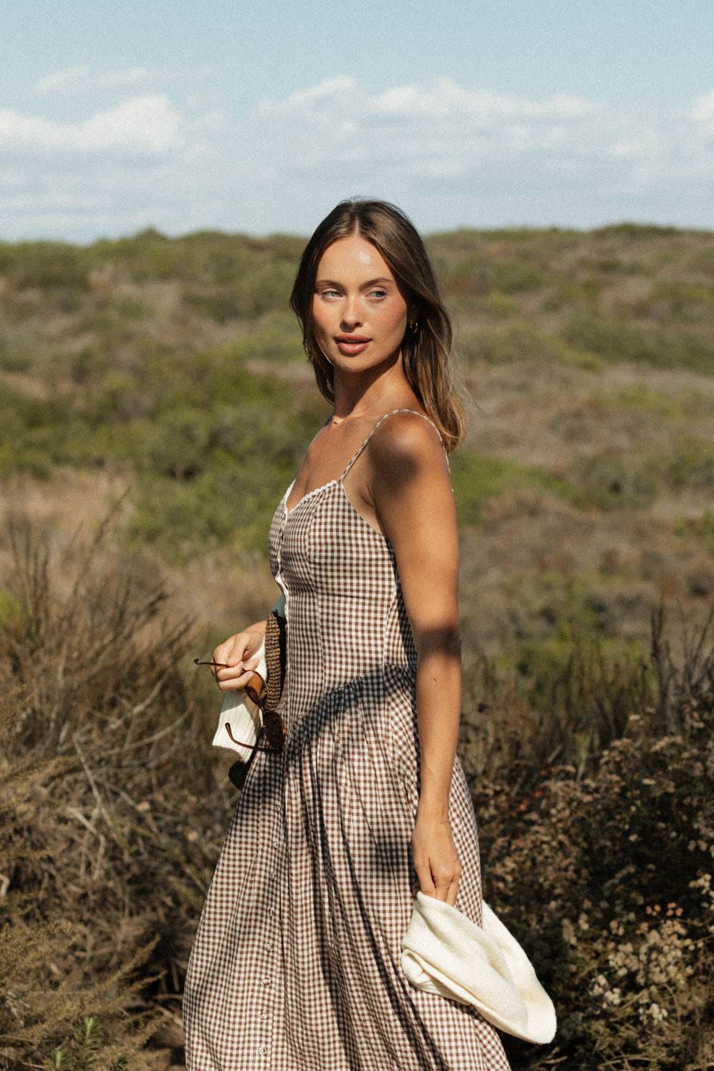 Clara Gingham Maxi Dress – SOLAÍ THE LABEL