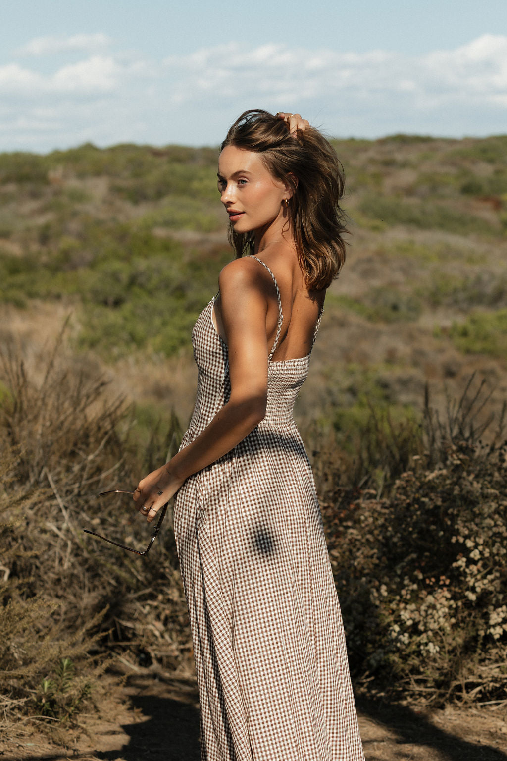 Clara Gingham Maxi Dress – SOLAÍ THE LABEL