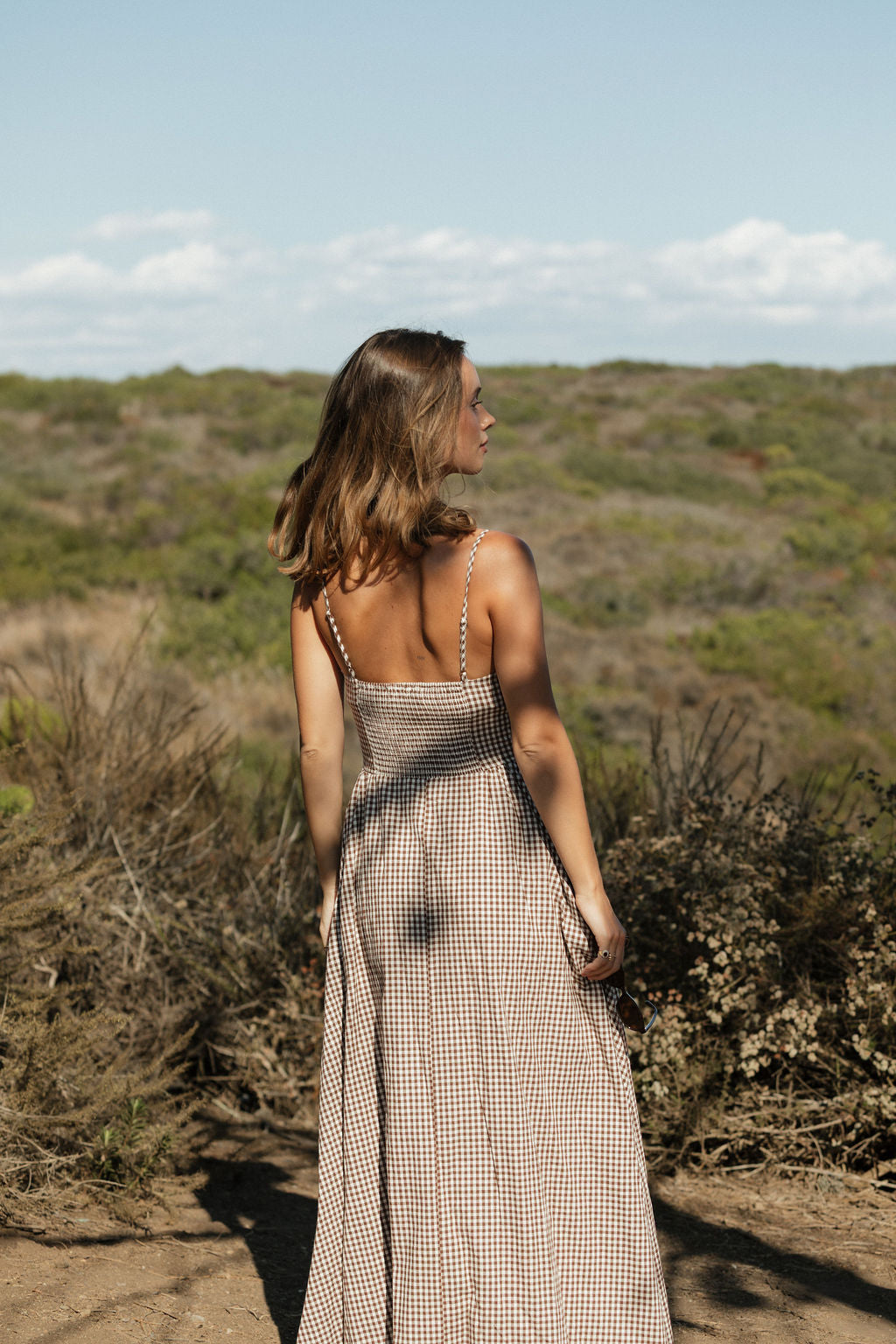 Clara Gingham Maxi Dress – SOLAÍ THE LABEL