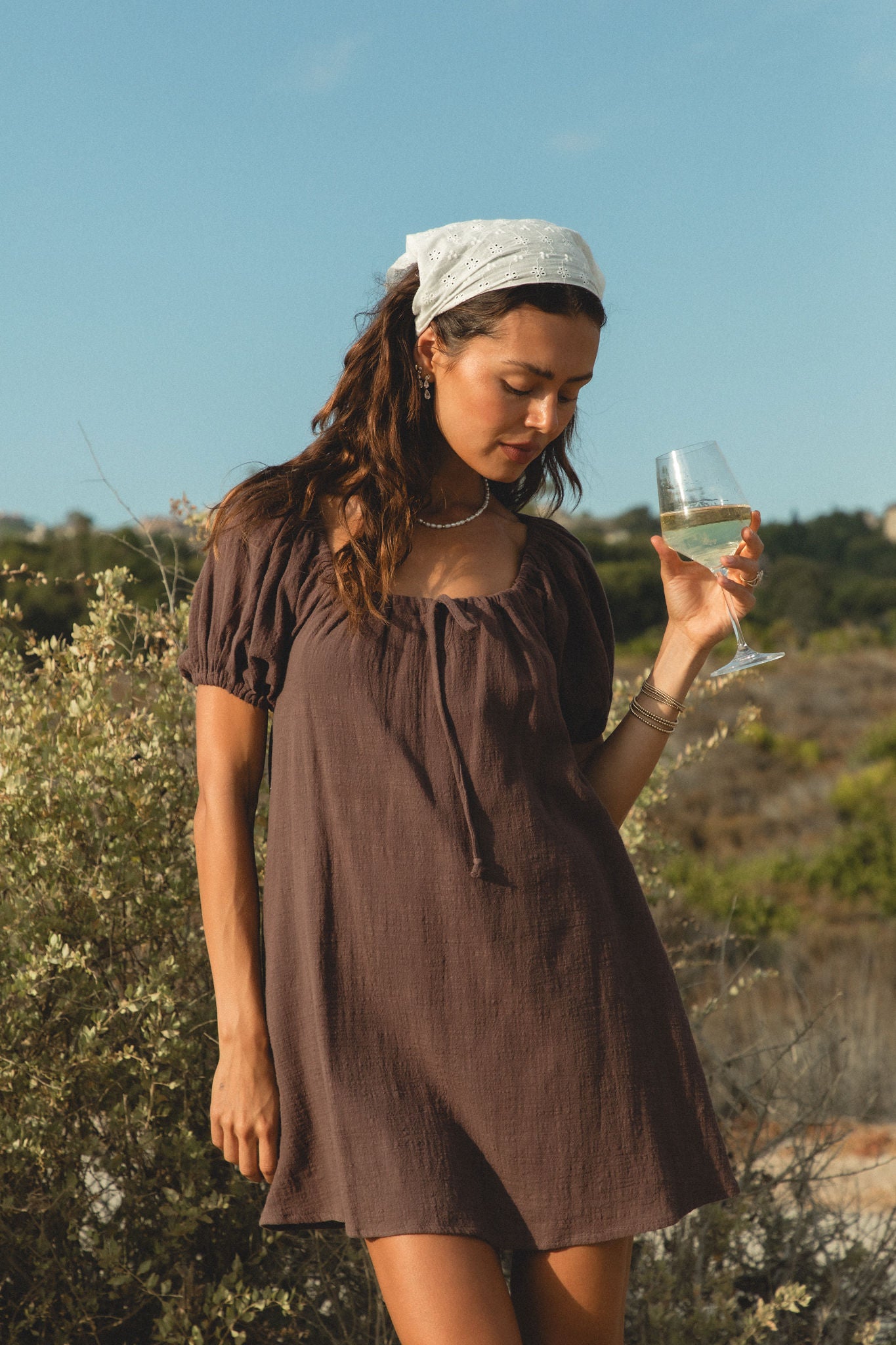 Daybreak Cotton Gauze Mini Dress – SOLAÍ THE LABEL