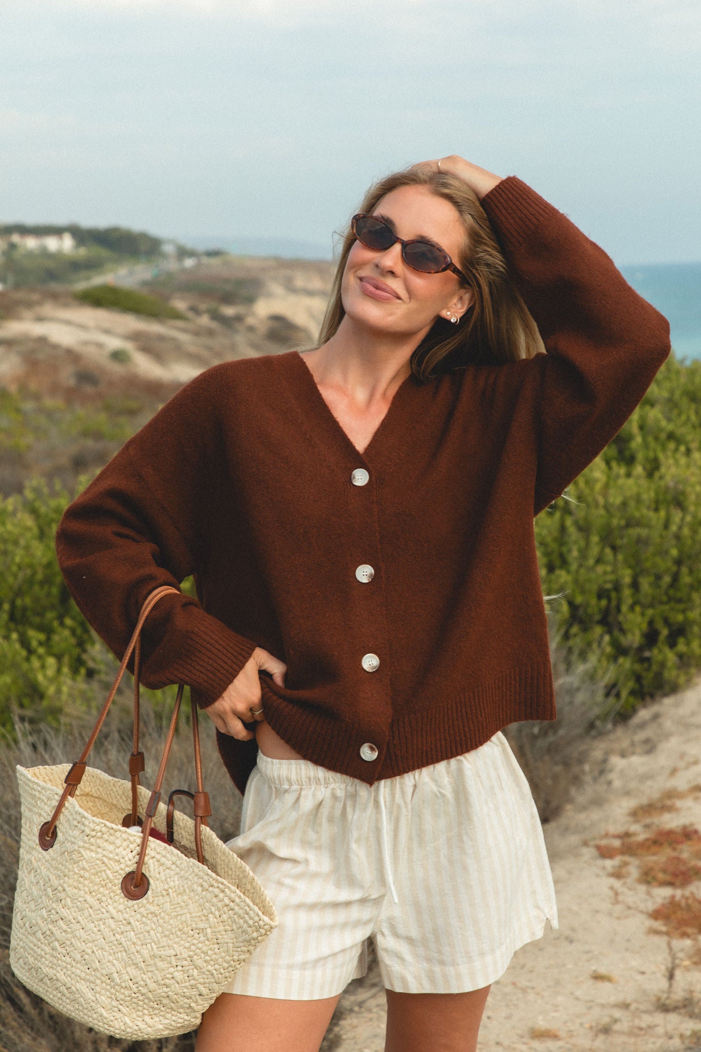Sundown Button Cardigan – SOLAÍ THE LABEL