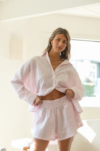 Capri Cotton Blend Oversized Shorts