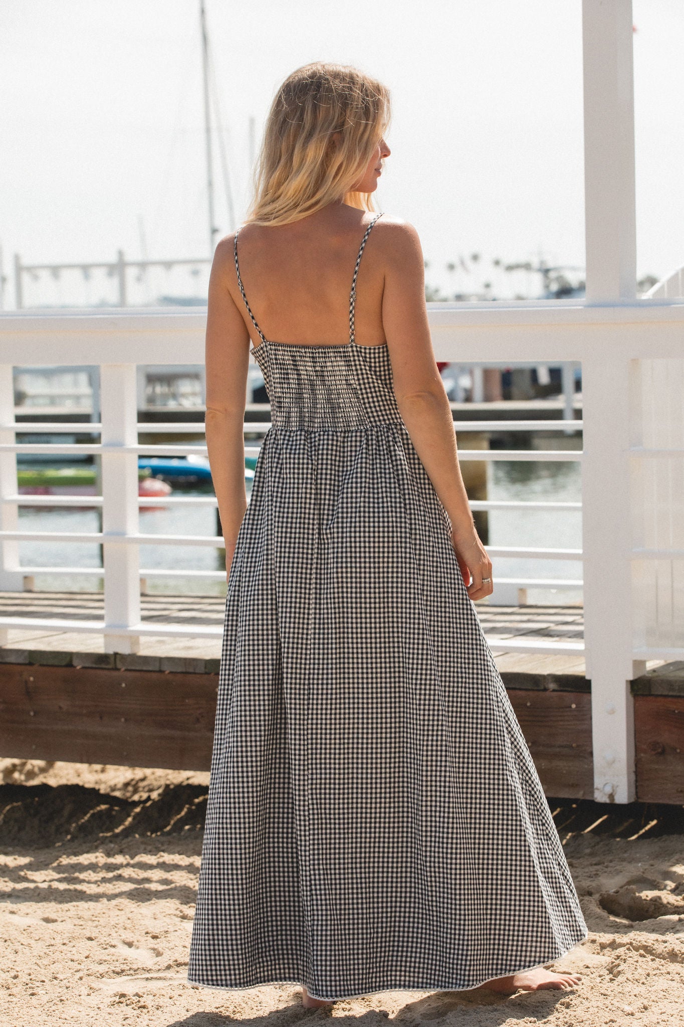 Clara Gingham Maxi Dress – SOLAÍ THE LABEL