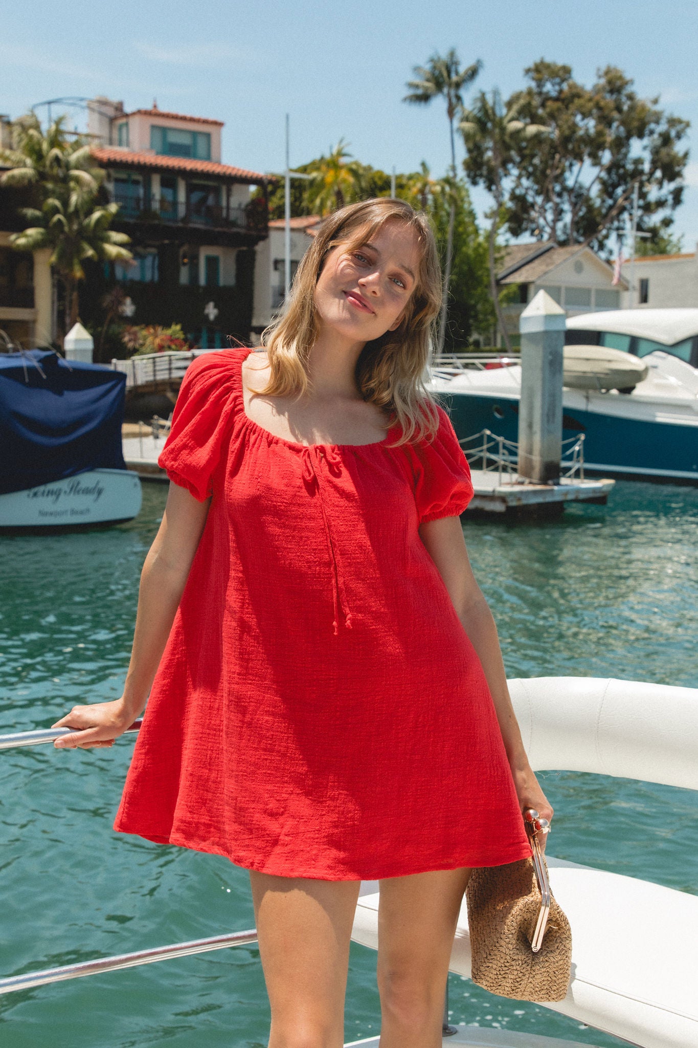 Daybreak Cotton Gauze Mini Dress – SOLAÍ THE LABEL