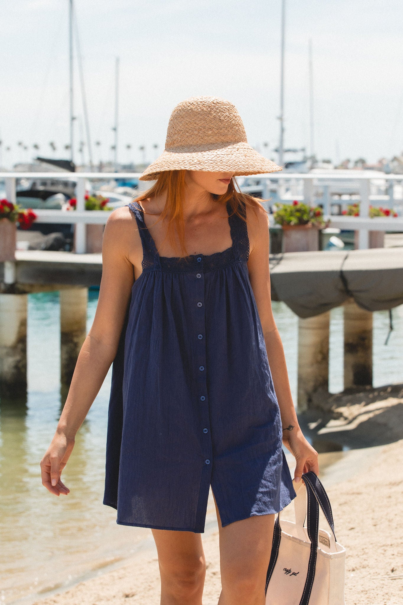 Joaquin Woven Cotton Mini Dress – SOLAÍ THE LABEL