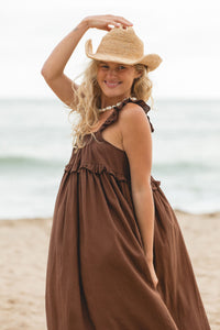 Drift Linen Blend Maxi Dress