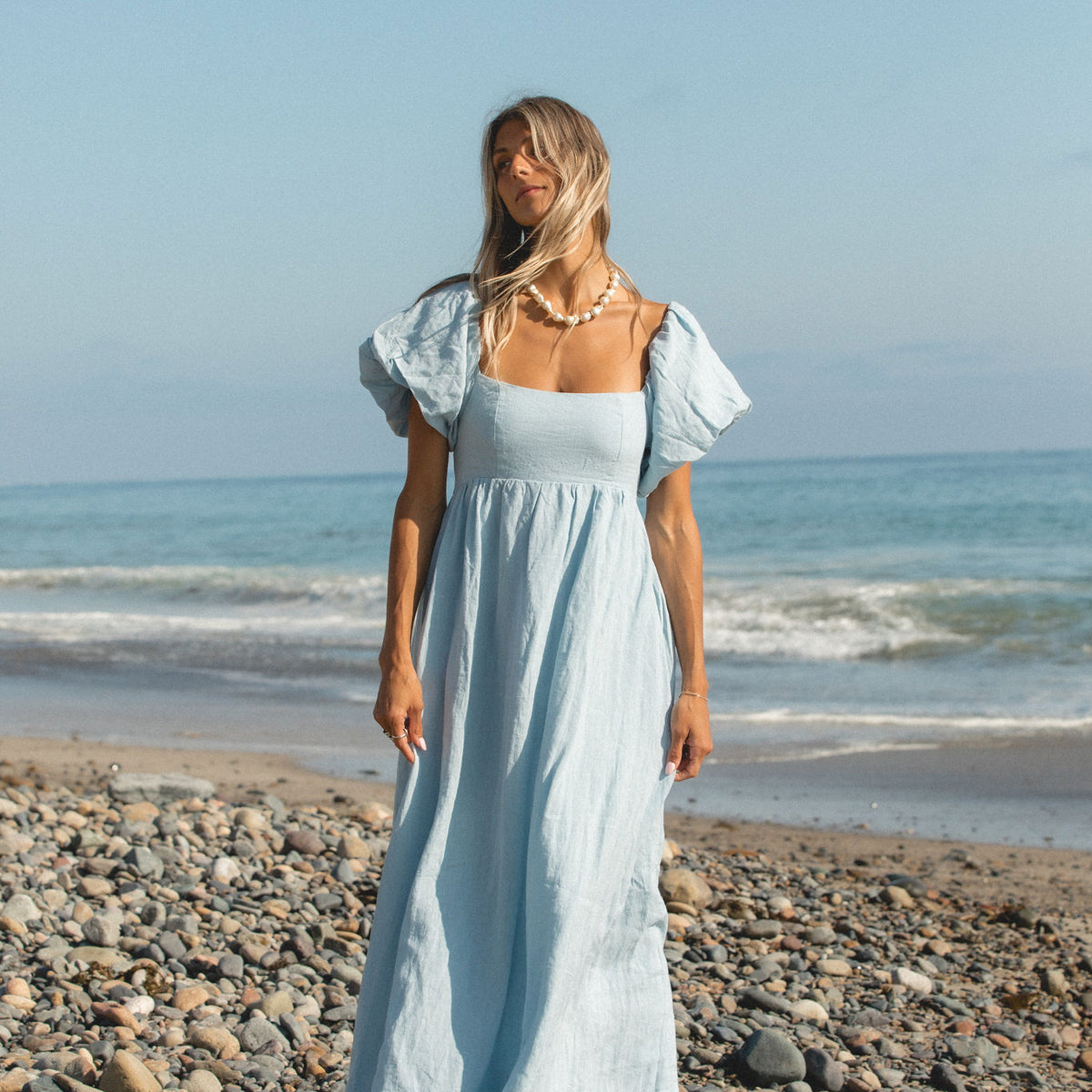 French Riviera Linen Dress – SOLAÍ THE LABEL