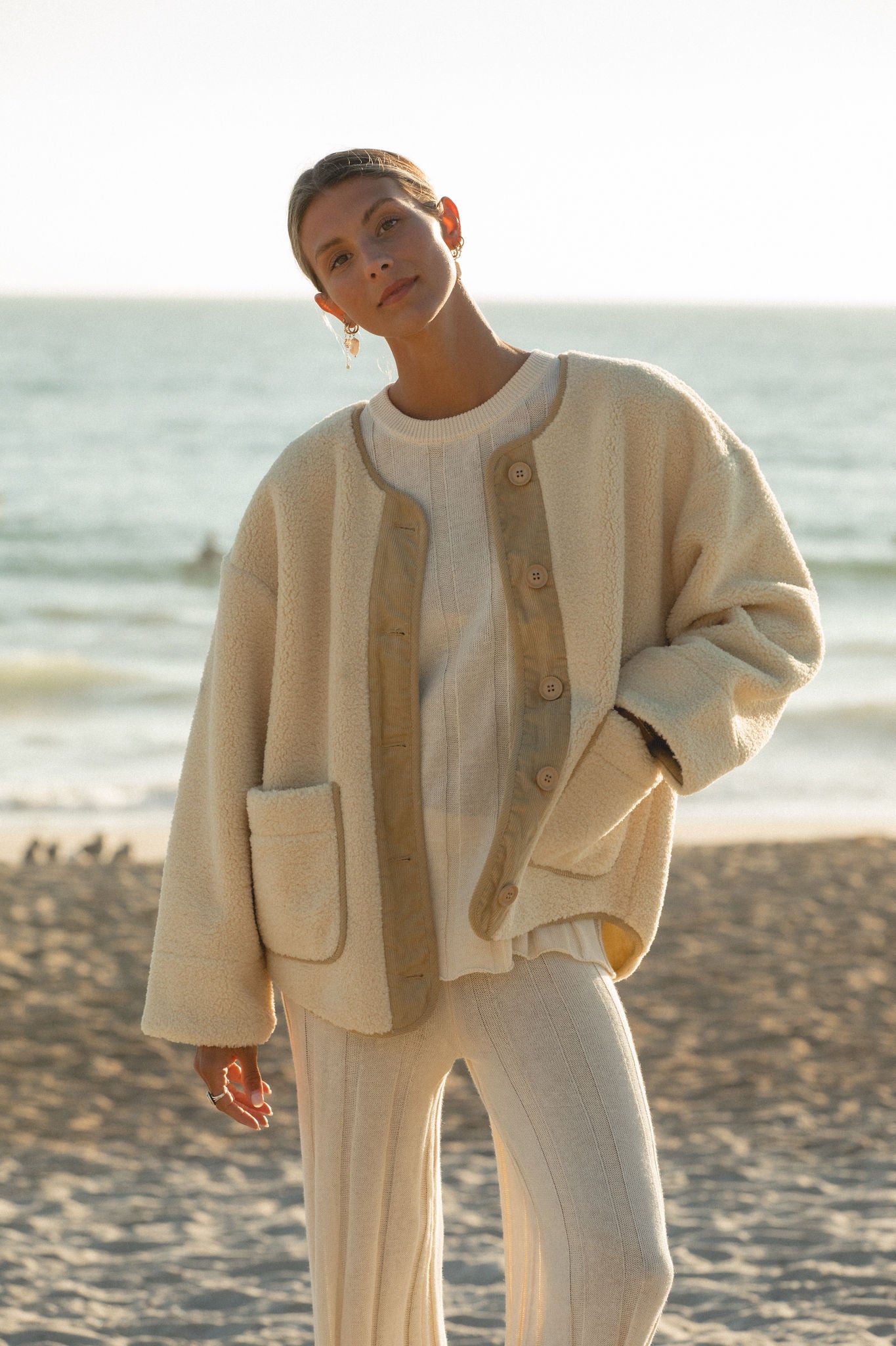 West Coast Woven Fleece Jacket – SOLAÍ THE LABEL