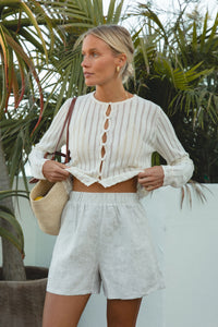 Sand Linen Shorts